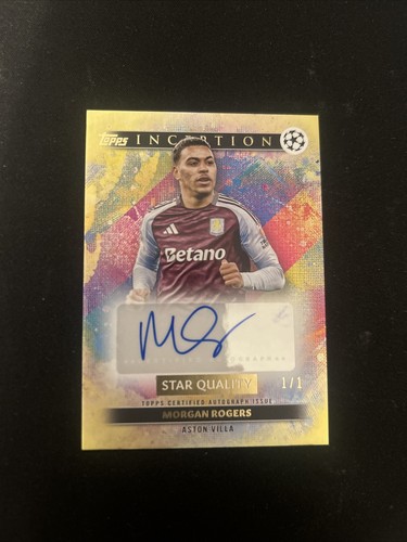 Morgan rogers auto topps - 1/1,