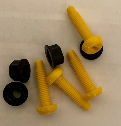 Car number plate bolts yellow - car,